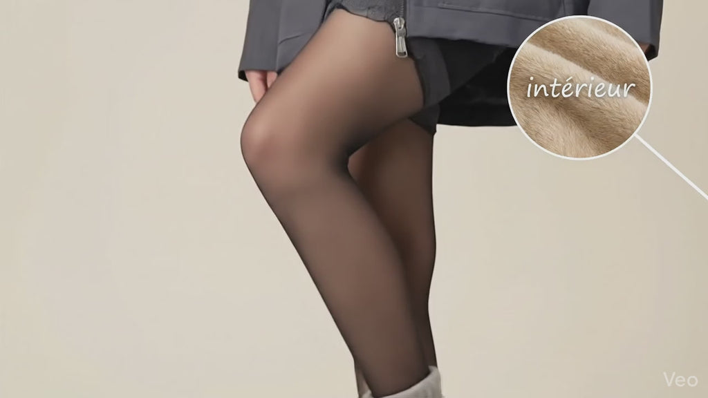 Collants polaire - Noir Transparent - Jusqu'à -10°