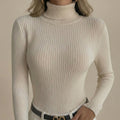 Pull col roulé côtelé - Douceur & Élégance Moumoute