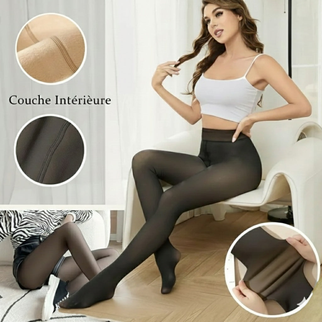 Collants polaire - Noir - Jusqu'à -10°